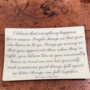 Decoupage Tray With Fabulous Saying